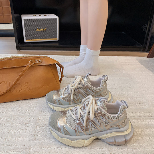 Damen Sportliche Sneakers mit atmungsaktivem Netzmaterial und optimaler Dämpfung EB