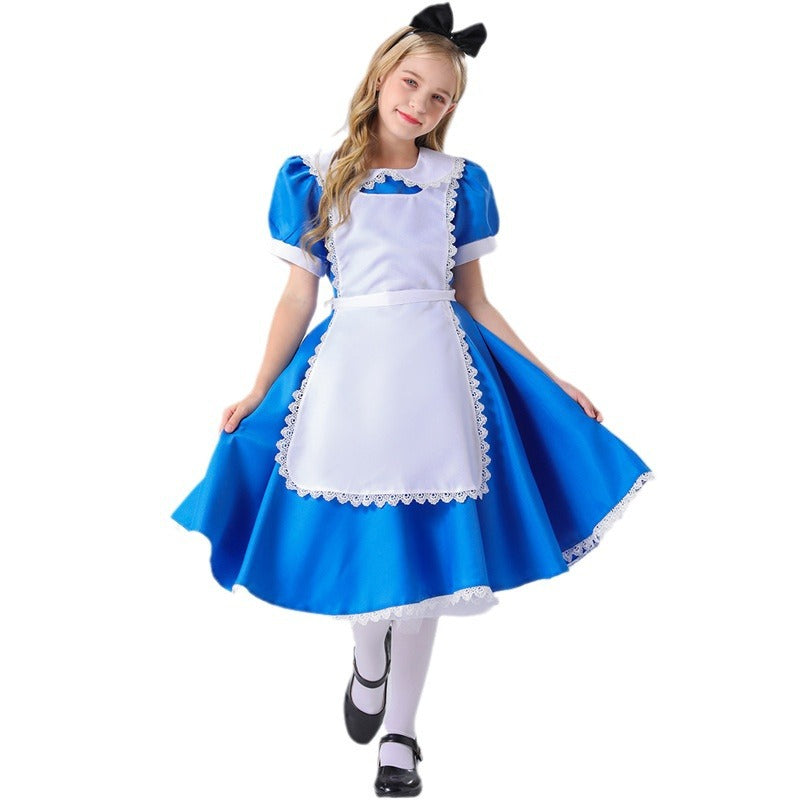 Mädchen Kostüm als klassische Geschichtefigur EB