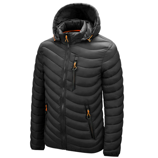EB | Gesteppte leichte Herrenjacke mit Kapuze