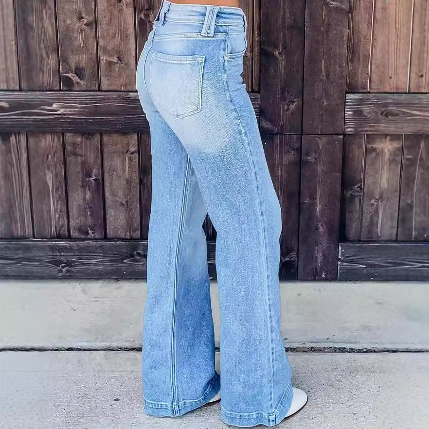 Damen weite Jeanshose EB