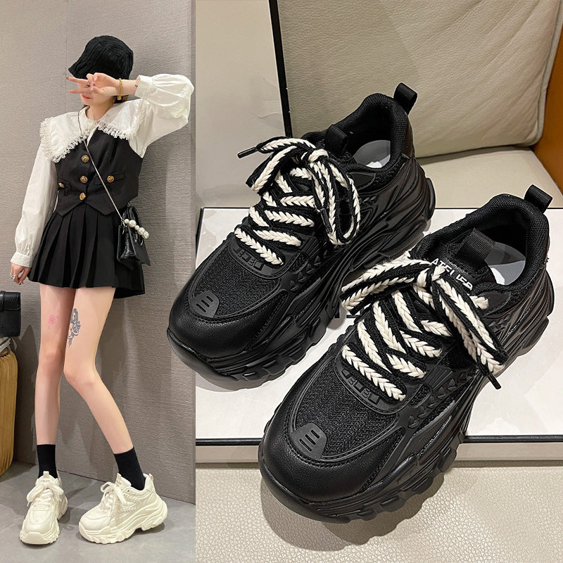 Damen Sportliche Chunky Sneakers mit innovativer Dämpfung und atmungsaktiver Oberflächenstruktur EB