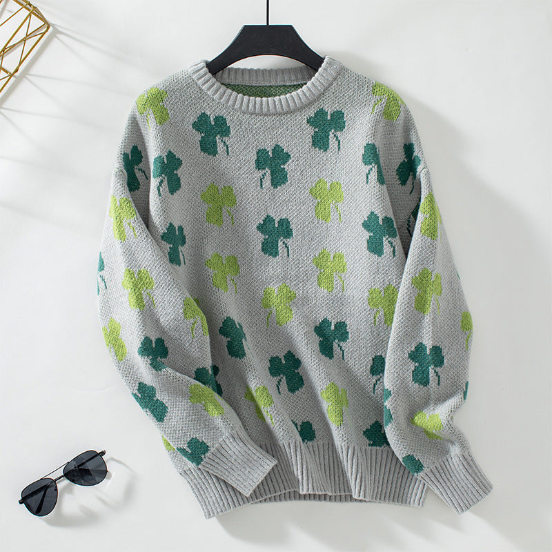 Damen gemusterter Pullover EB