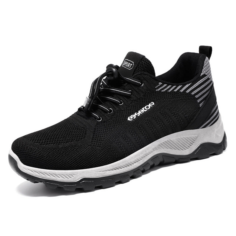 Herren nan flexible Mesh-Trailrunner mit stoßdämpfender EVA-Zwischensohle, Schnellzug-Schnürung und griffiger Outdoor-Profilsohle EB