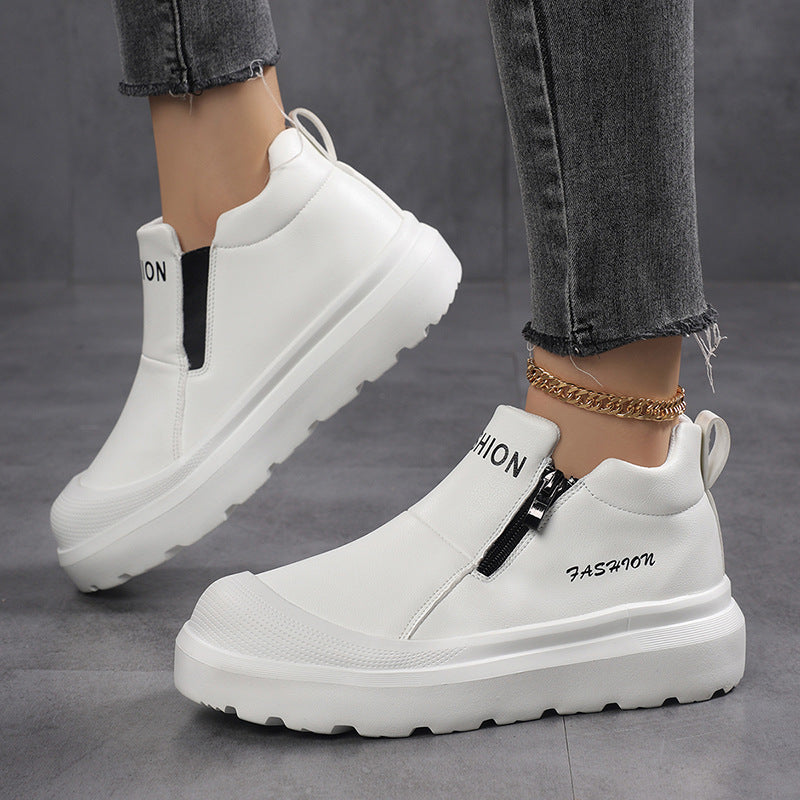 Damen Sneakers mit praktischem Reißverschluss und dämpfender Sohle EB
