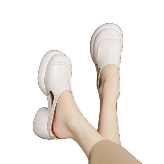 Damen Clogs mit elegantem Riemen und modischem Blockabsatz EB