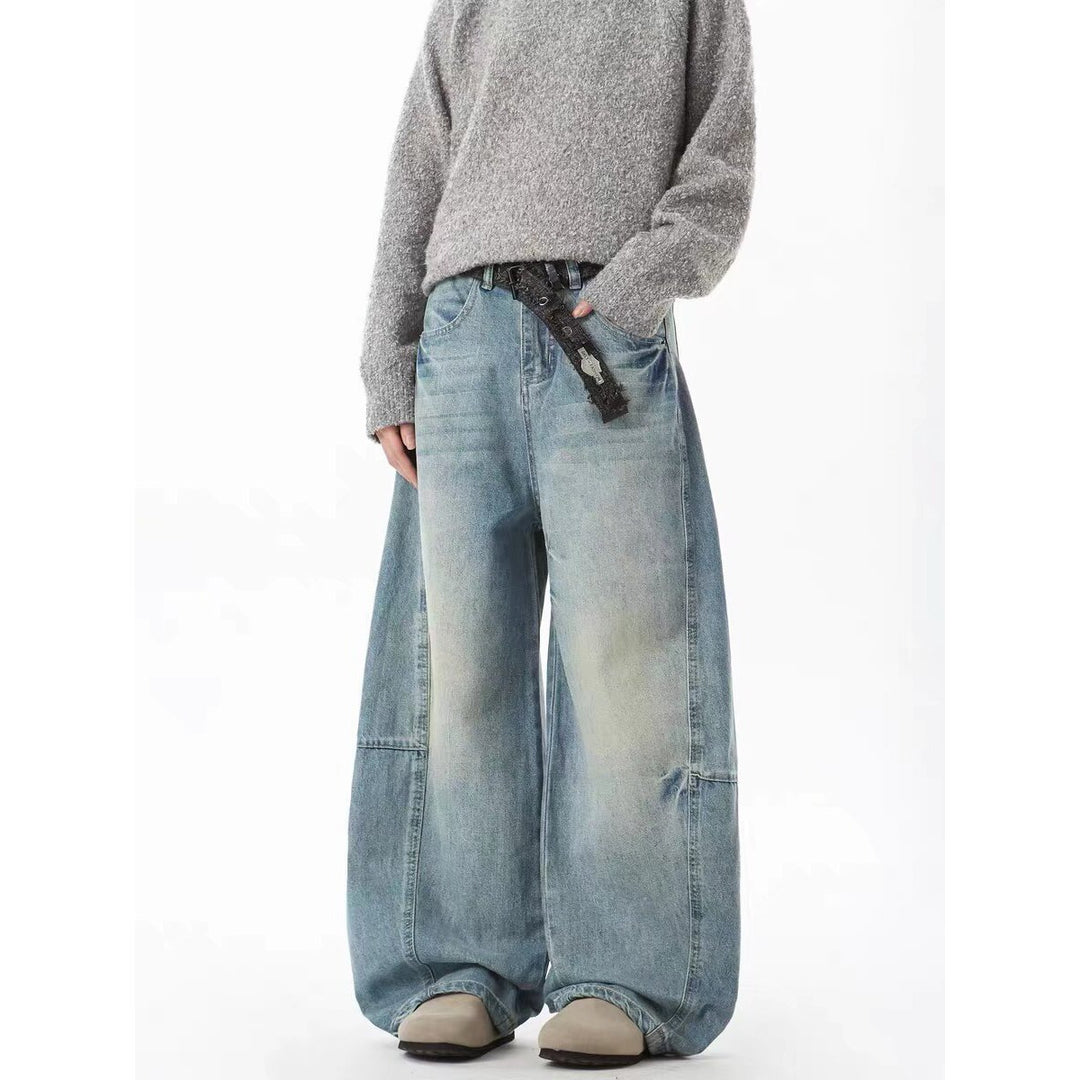 Damen Weit geschnittene Jeans im Urban-Style EB