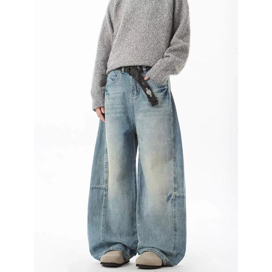 Damen Weit geschnittene Jeans im Urban-Style EB