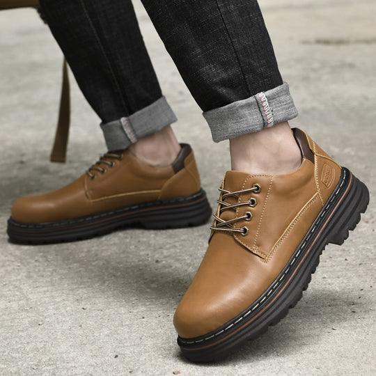 Herren Komfortable Schnürschuhe mit rutschfester Sohle und stoßdämpfendem Design EB