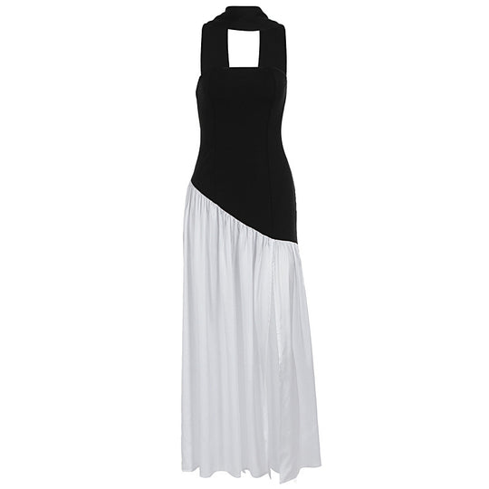 Damen Maxi-Kleid mit elegantem schulterfreiem Design und asymmetrischem Schnitt EB