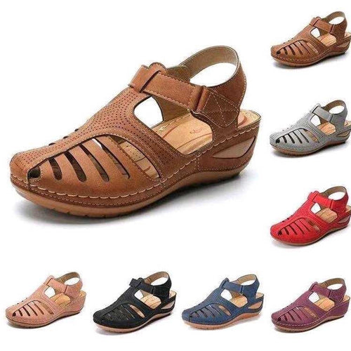 Damen Komfortable Sandalen mit ergonomischem Design und durchbrochenem Obermaterial EB