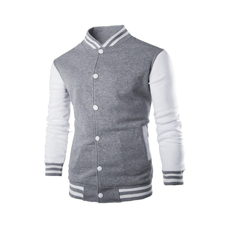 Herren Varsity-Jacke mit kontrastierenden Ärmeln und sportlichem Design EB