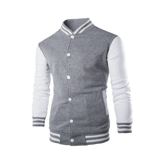 Herren Varsity-Jacke mit kontrastierenden Ärmeln und sportlichem Design EB