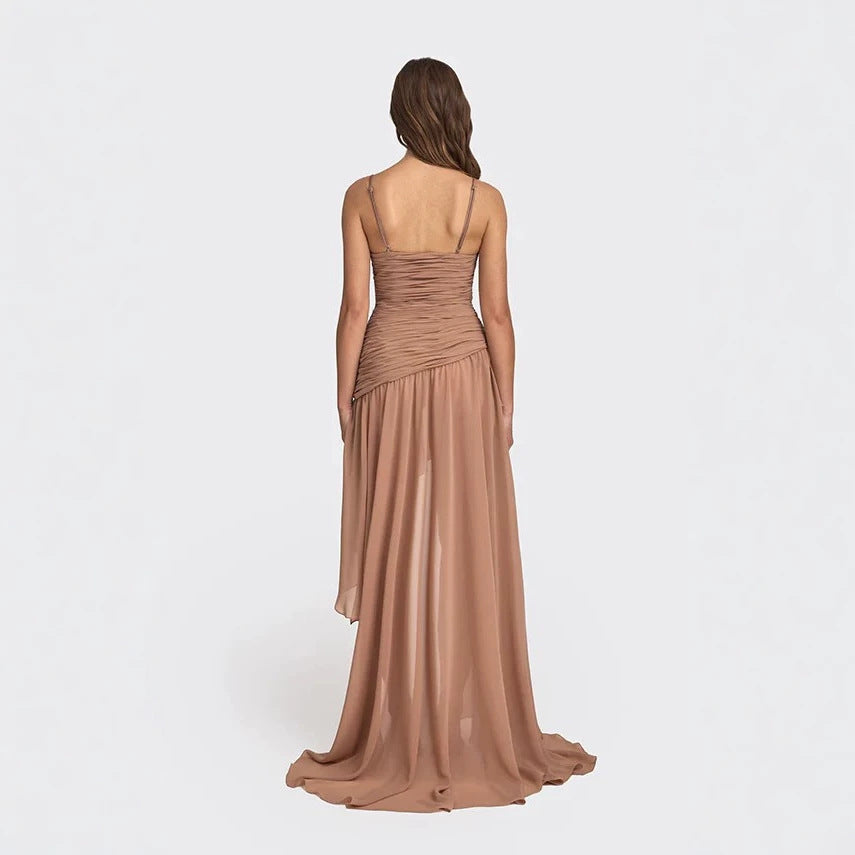 Damen Elegantes Kleid mit raffiniertem Rüschendesign EB