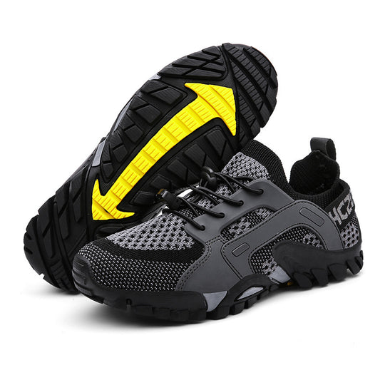 Damen Sportliche Freizeit-Sneaker mit atmungsaktivem Netzmaterial und rutschfester Sohle EB