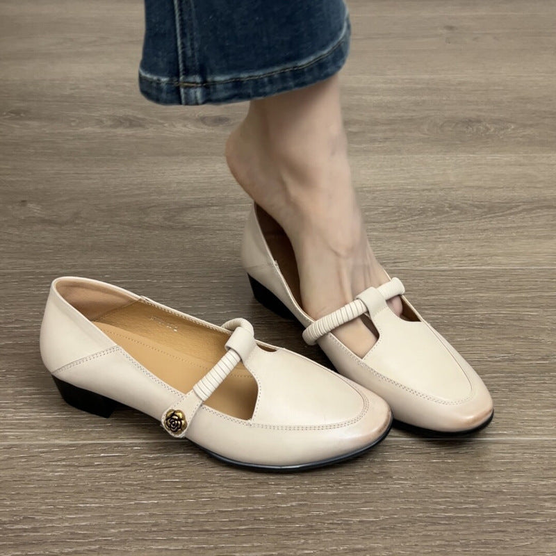 Damen Ballerinas mit modischem Riemendesign EB