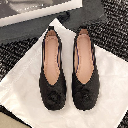 Damen modische Ballerinas mit glamourösem Schmuckdetail EB