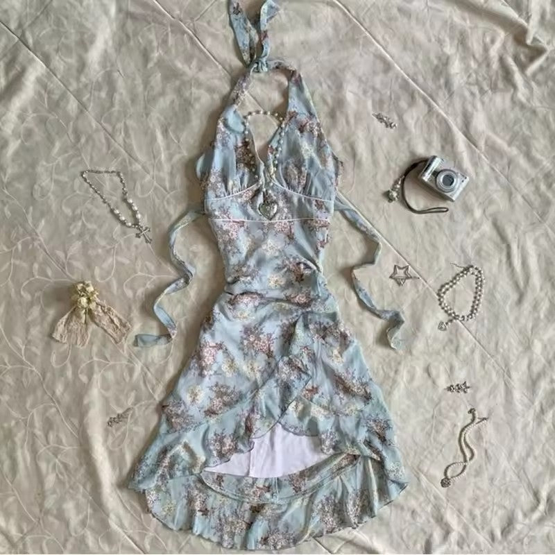 Damen Wickelkleid mit Rüschen und Karomuster EB