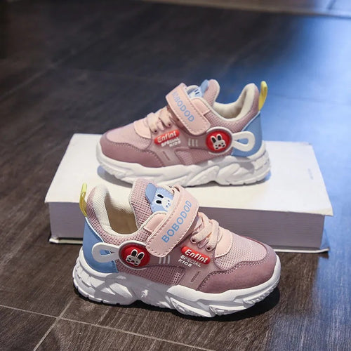 Damen sportliche Klett-Sneaker mit buntem Tiermotiv und atmungsaktivem Obermaterial EB