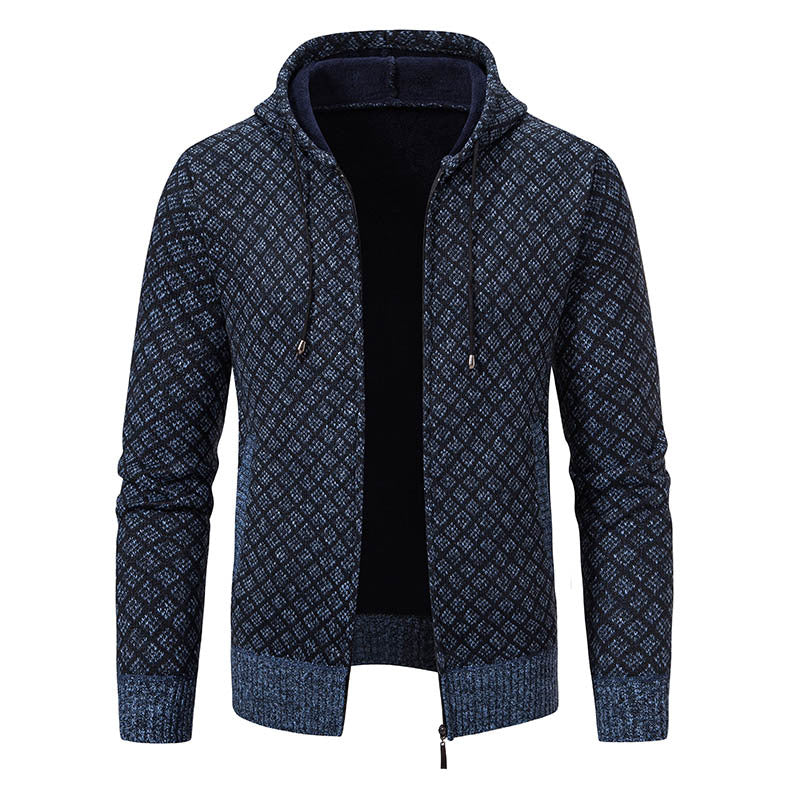 Herren Kapuzenjacke mit strukturiertem Design und eleganten Akzenten EB