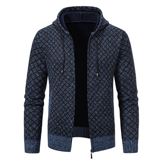 Herren Kapuzenjacke mit strukturiertem Design und eleganten Akzenten EB