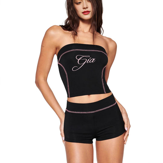 Damen Sportliche Shorts mit auffälligem Logo EB