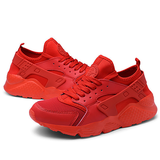 Damen sportliche Sneaker mit atmungsaktiver Oberflächenstruktur und rutschfester Sohle EB