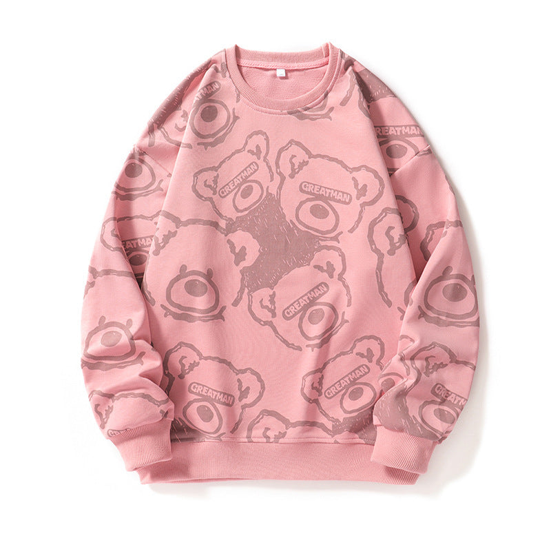 Herren lässiger Sweatshirt mit kreativem Tiermotiv EB