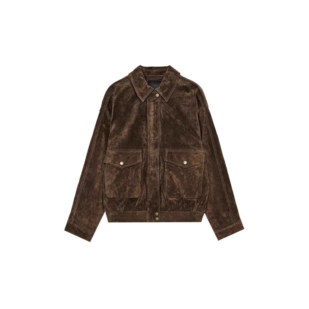 Damen jacke mit zwei großen Taschen und praktischem Reißverschluss EB