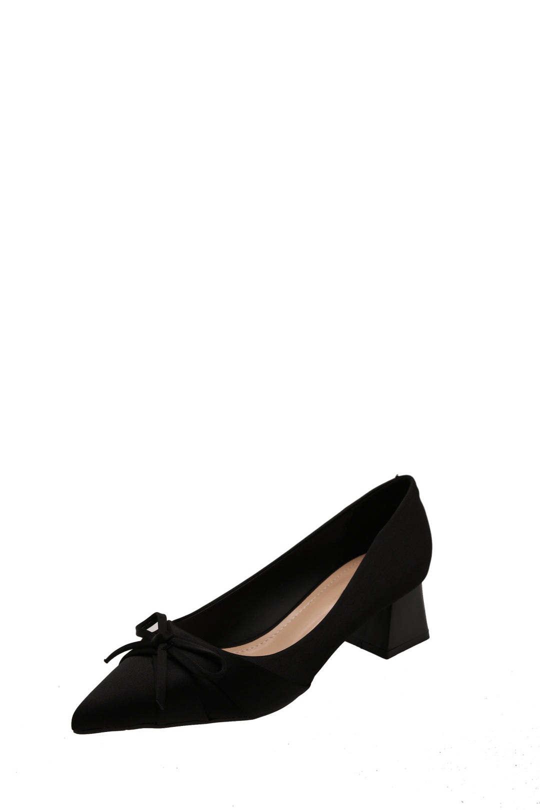 Damen Elegante Pumps mit zartem Schleifen-Detail und komfortablem Blockabsatz EB