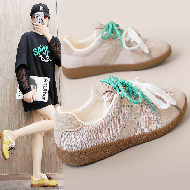 Damen Sportliche Sneaker aus strapazierfähigem Material mit atmungsaktiven Einsätzen EB