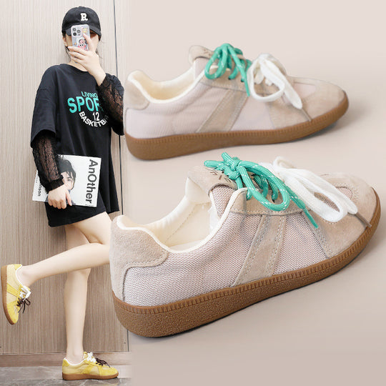 Damen Sportliche Sneaker aus strapazierfähigem Material mit atmungsaktiven Einsätzen EB