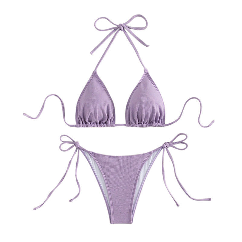 Damen Triangel-Bikini mit verstellbaren Bindebändern EB