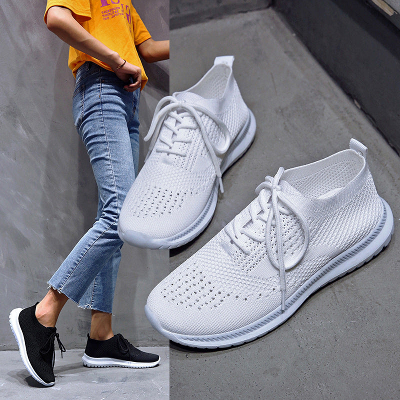 Damen Atmungsaktive und flexible Sneakers mit strukturiertem Obermaterial EB