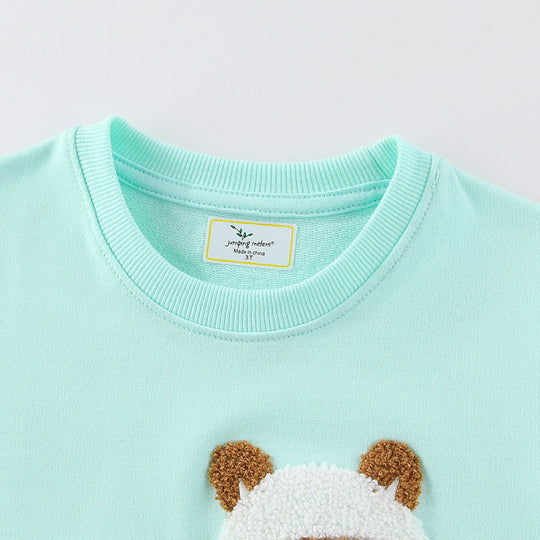 Mädchen Sweatshirt mit verspieltem Lama-Motiv EB