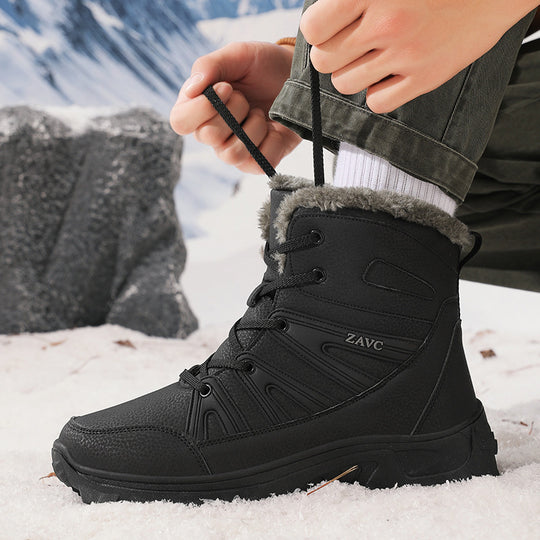 Damen Warmfutter Winterstiefel mit rutschfester Sohle und schnellem Schnellschnürsystem EB