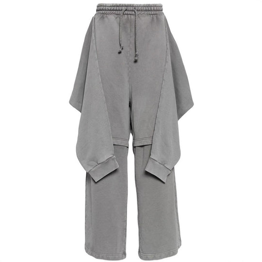 Damen Oversized Freizeithose mit seitlichen Einsätzen und elastischem Bund EB