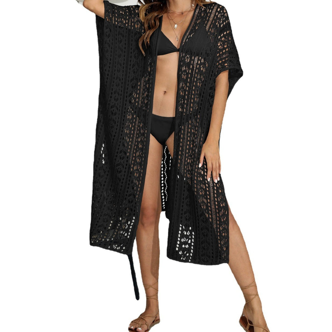 Damen Strandüberwurf mit gehäkeltem Design EB