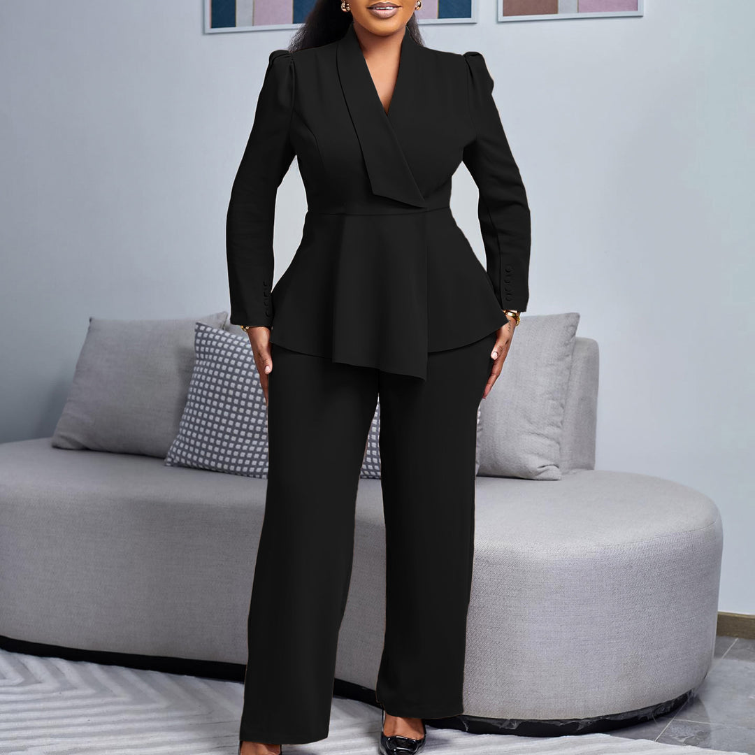 Damen Elegantes Blazer-Hosen-Set EB