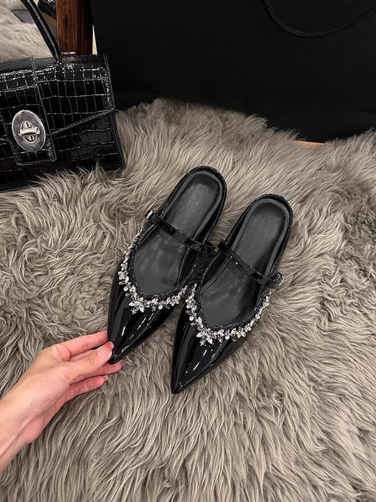 Damen Pumps mit funkelnder Strassverzierung EB