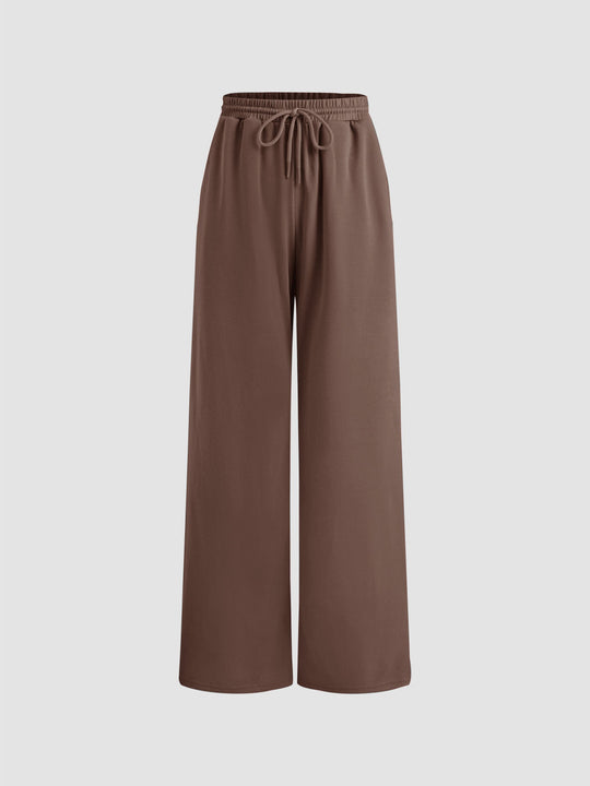 Damen weite Jersey-Hose mit elastischem Bund und Kordelzug EB
