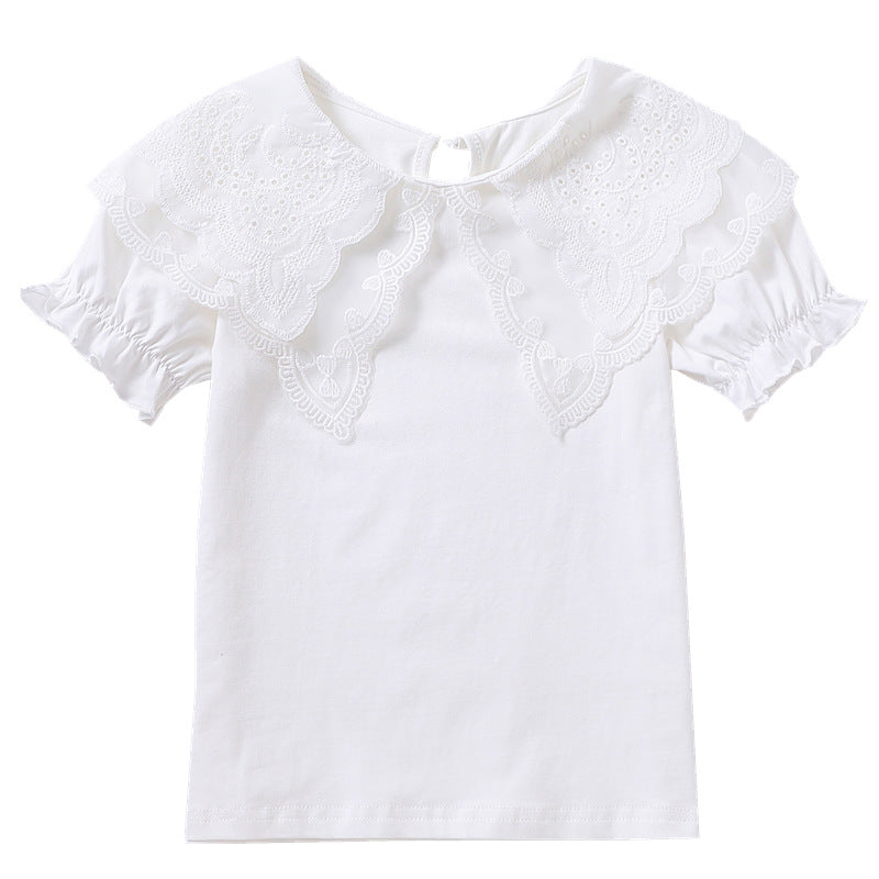 Mädchen Bluse mit eleganten Rüschendetails EB
