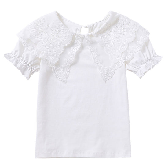 Mädchen Bluse mit eleganten Rüschendetails EB
