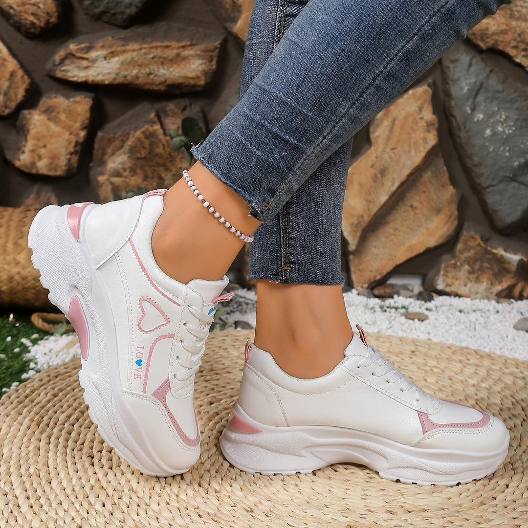Damen Sportliche Sneakers mit verstärkter Dämpfung und modischem Design EB