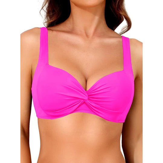 Damen Sportliches Bikinioberteil mit modischem Twist-Design EB