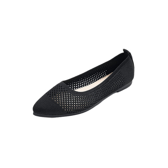 Damen elegante Ballerinas aus atmungsaktivem Mesh-Material EB