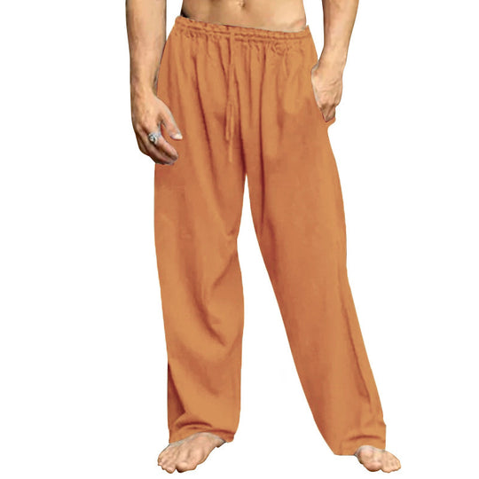Herren nan Relaxhose mit weitem Bein elastischem Tunnelzugbund und seitlichen Eingrifftaschen EB