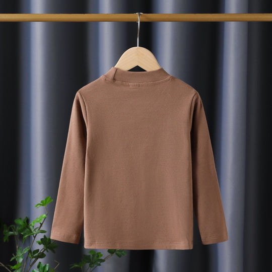 Mädchen Langarmshirt mit elegantem Stehkragen und filigraner Bestickung EB