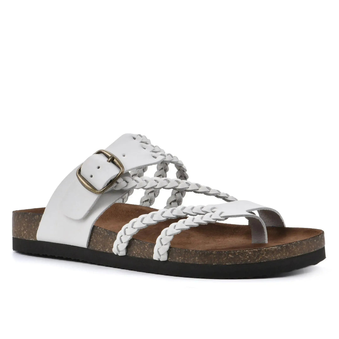 Damen Riemchen-Sandalen mit geflochtenem Design und verstellbarem Riemen EB
