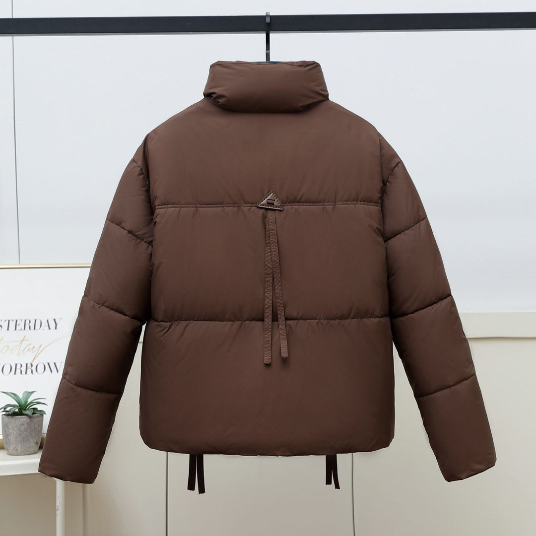 Damen gesteppte Übergangsjacke mit hohem Kragen und modernen praktischen Taschen EB