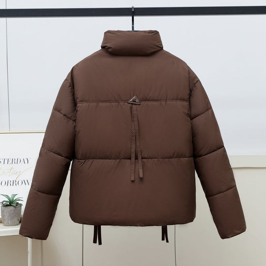 Damen gesteppte Übergangsjacke mit hohem Kragen und modernen praktischen Taschen EB